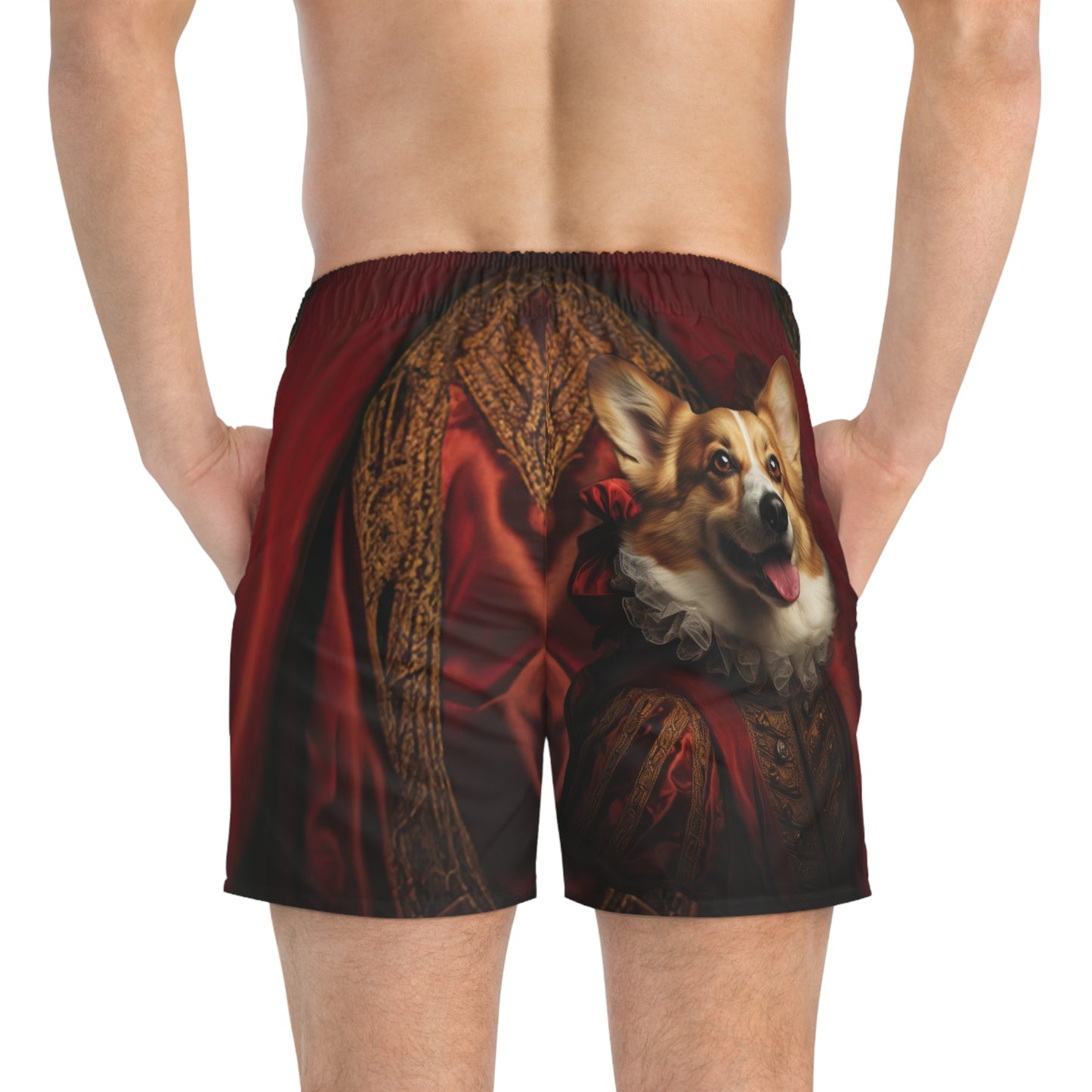 Renaissance Corgi Swim Trunks