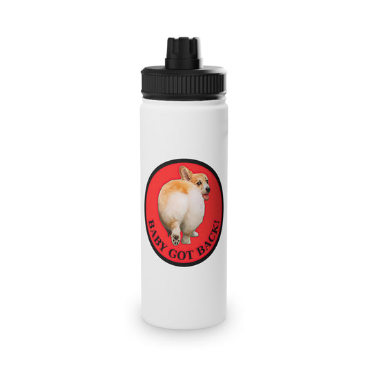 Baby Got Back - Water Bottle with Sport Lid