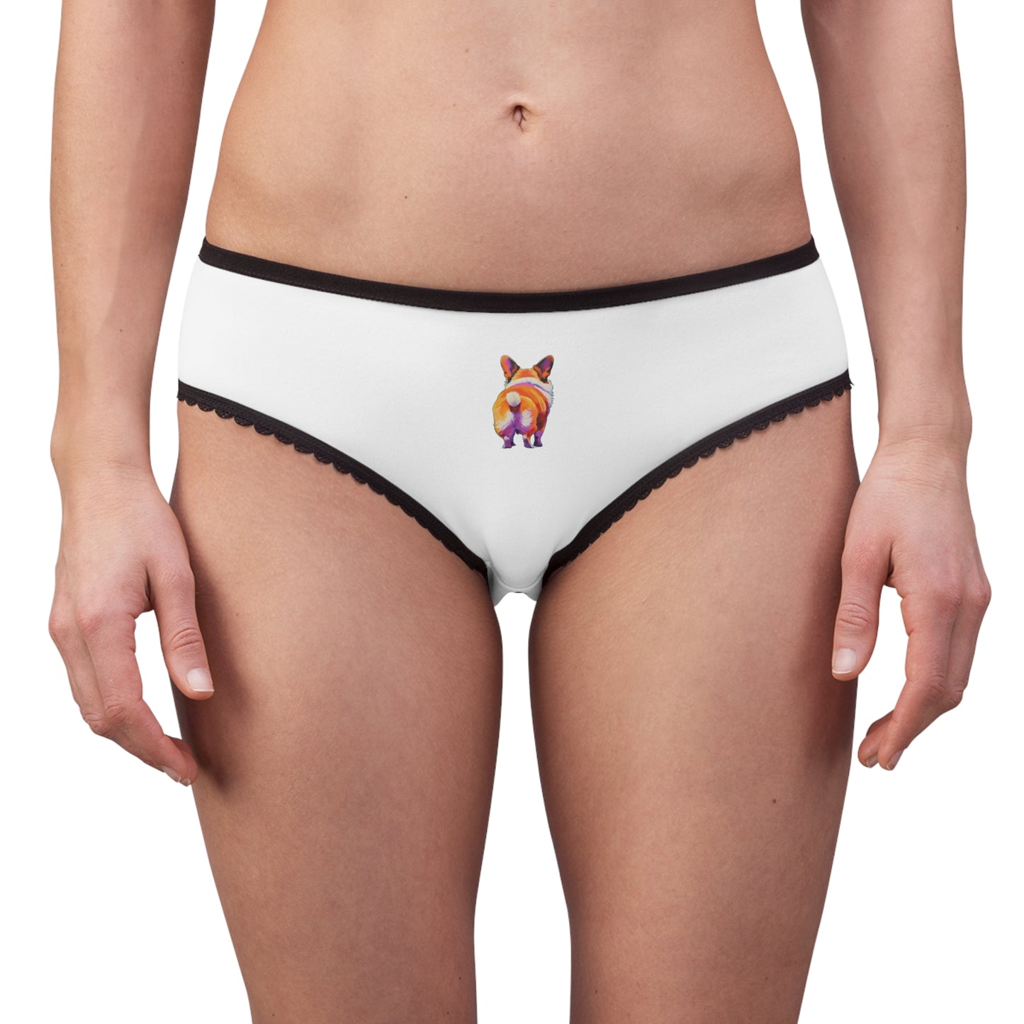 Corgi Butt Panties in White