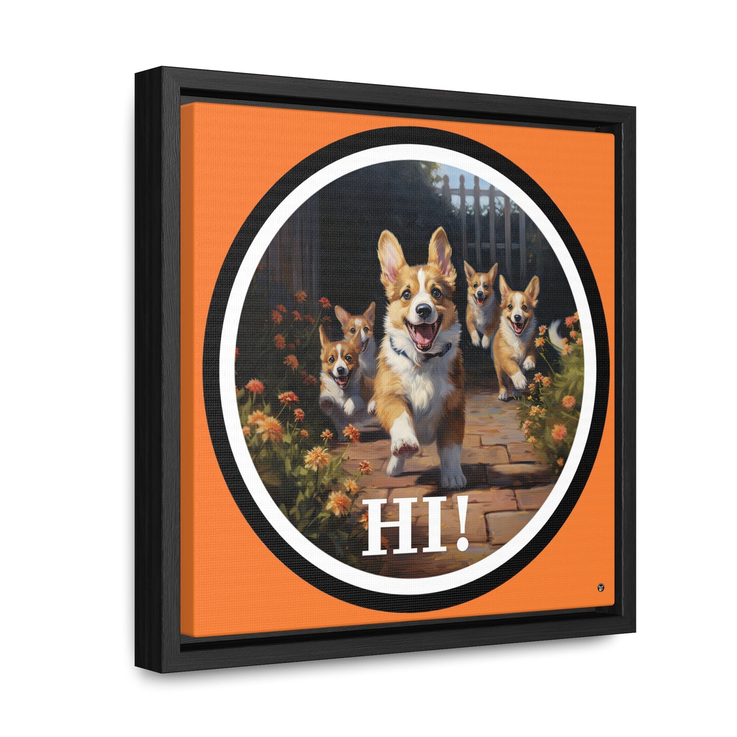 Hi! - Framed on Canvas