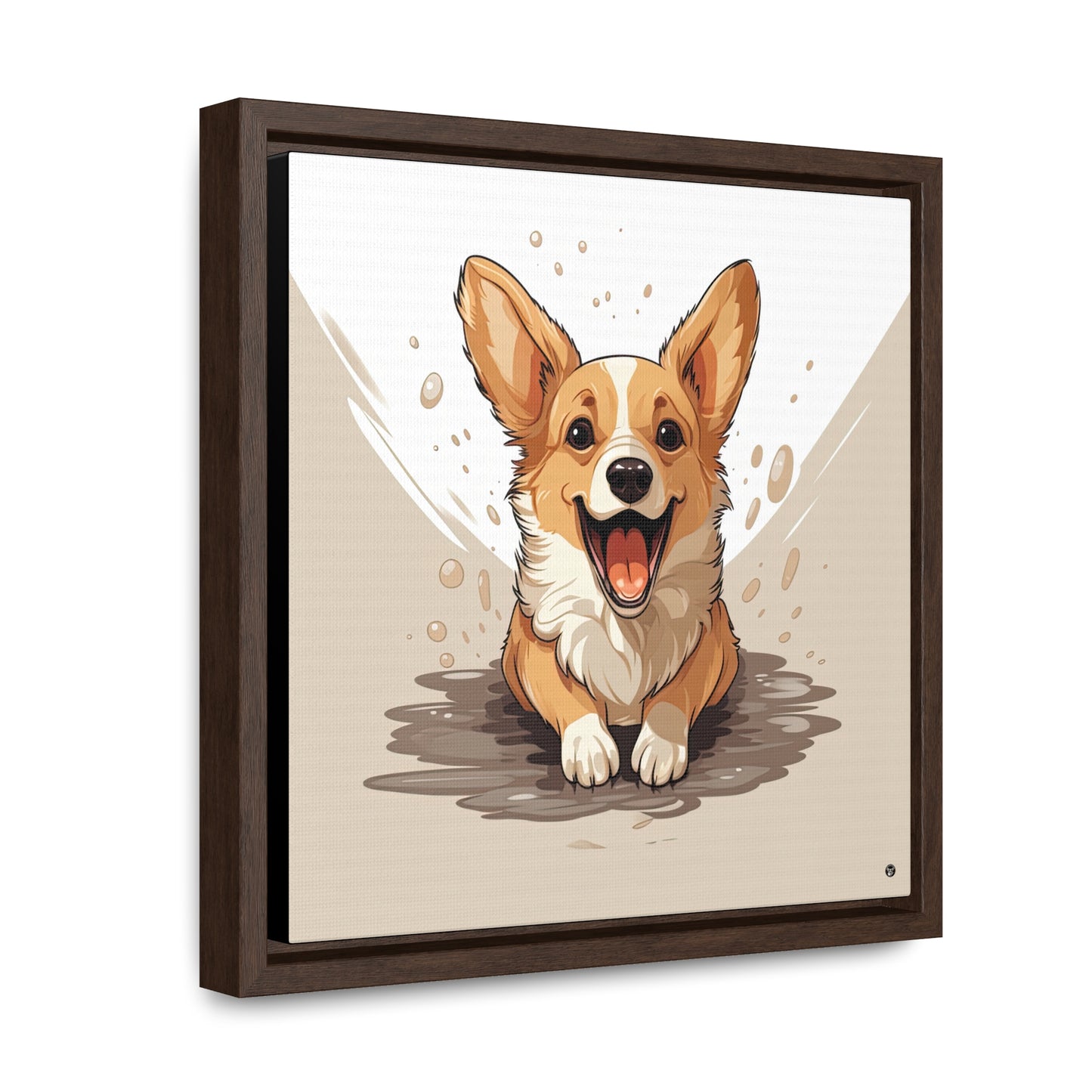 Corgi Cuteness - Framed on Canvas