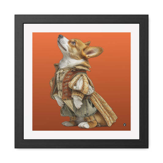 Prince Corgi Framed Print
