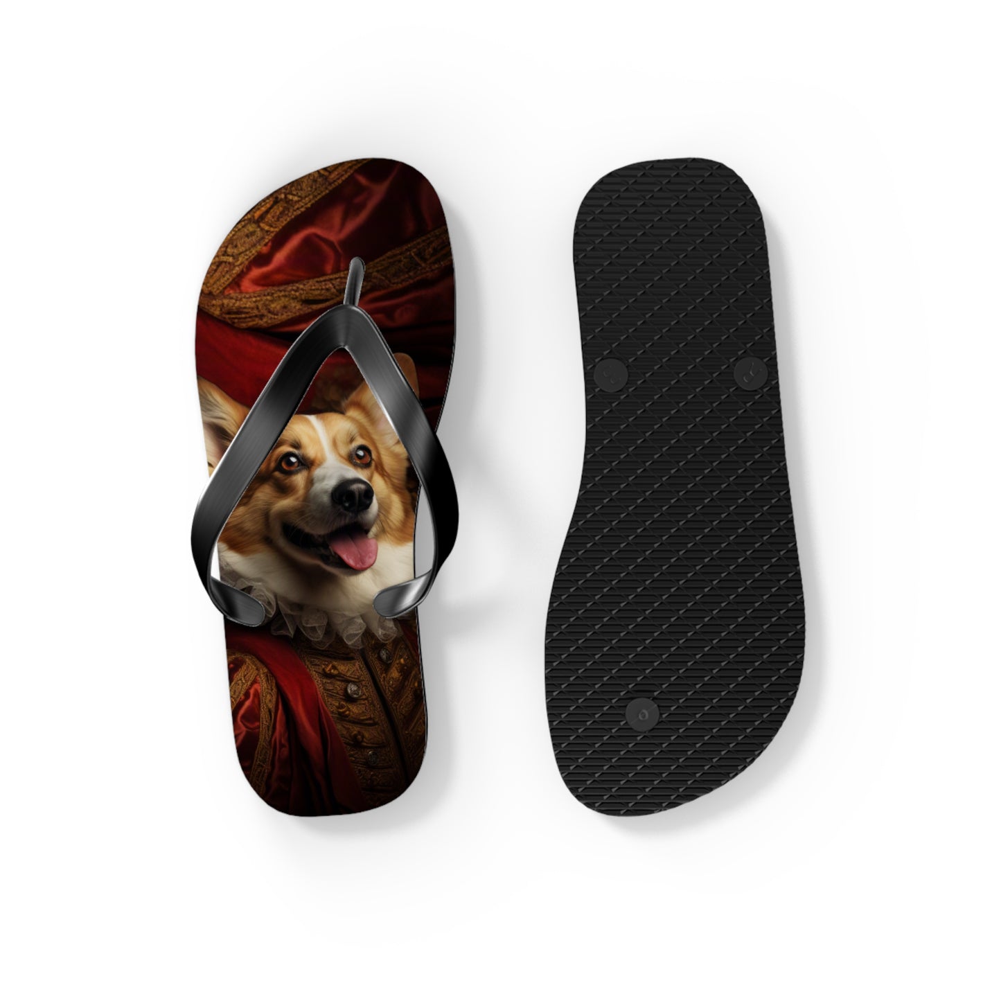 Renaissance Corgi Flip-Flops