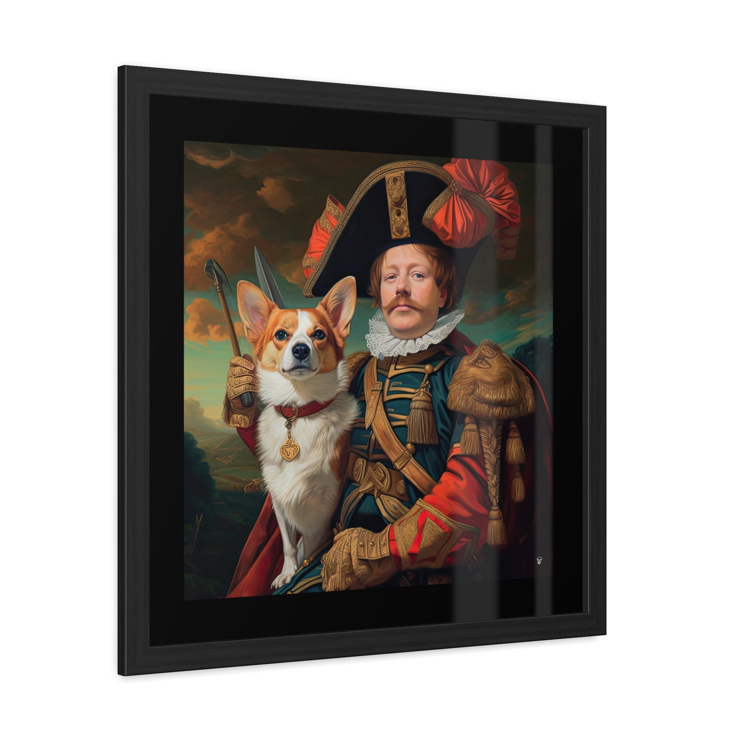 First Royal Corgi - Framed Print