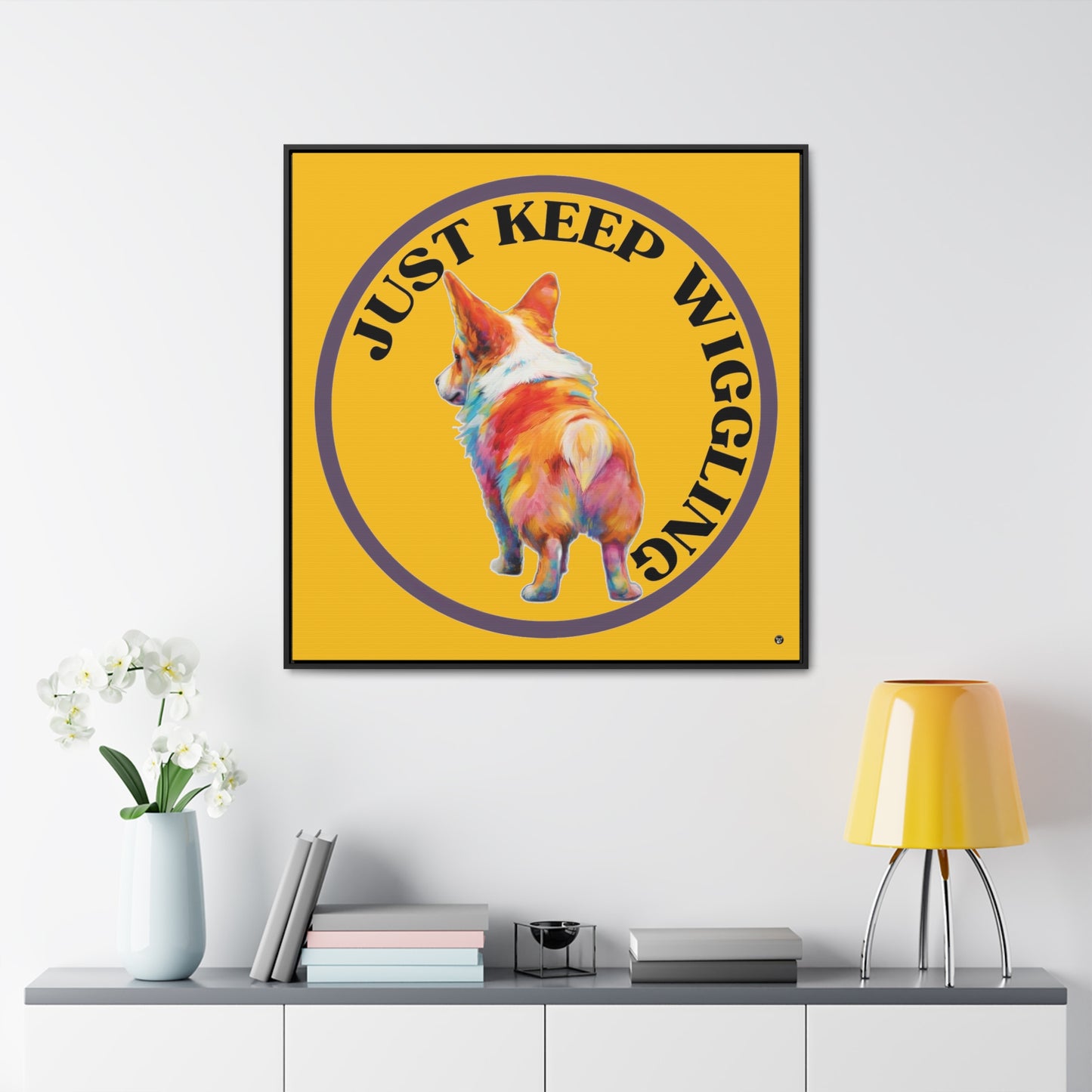 Just Keep Wiggling - Framed on Canvas