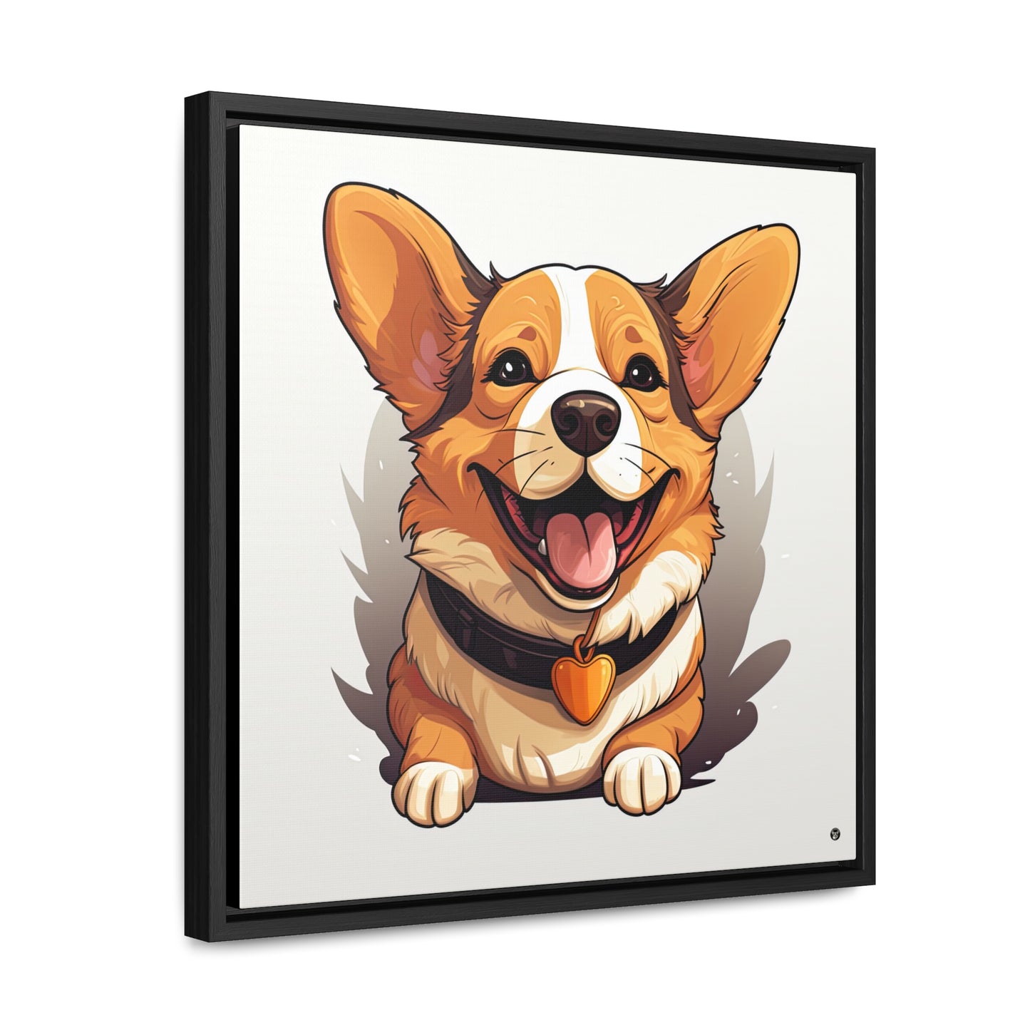 Puppy Love - Framed on Canvas