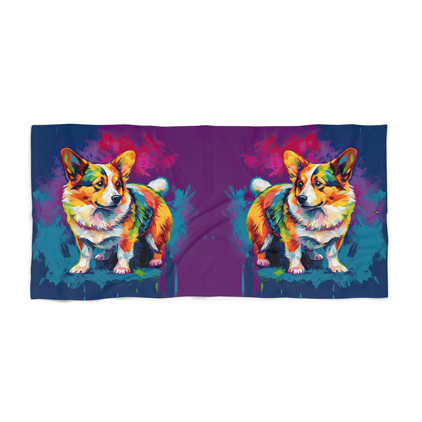 Corgi Scout Beach Towel