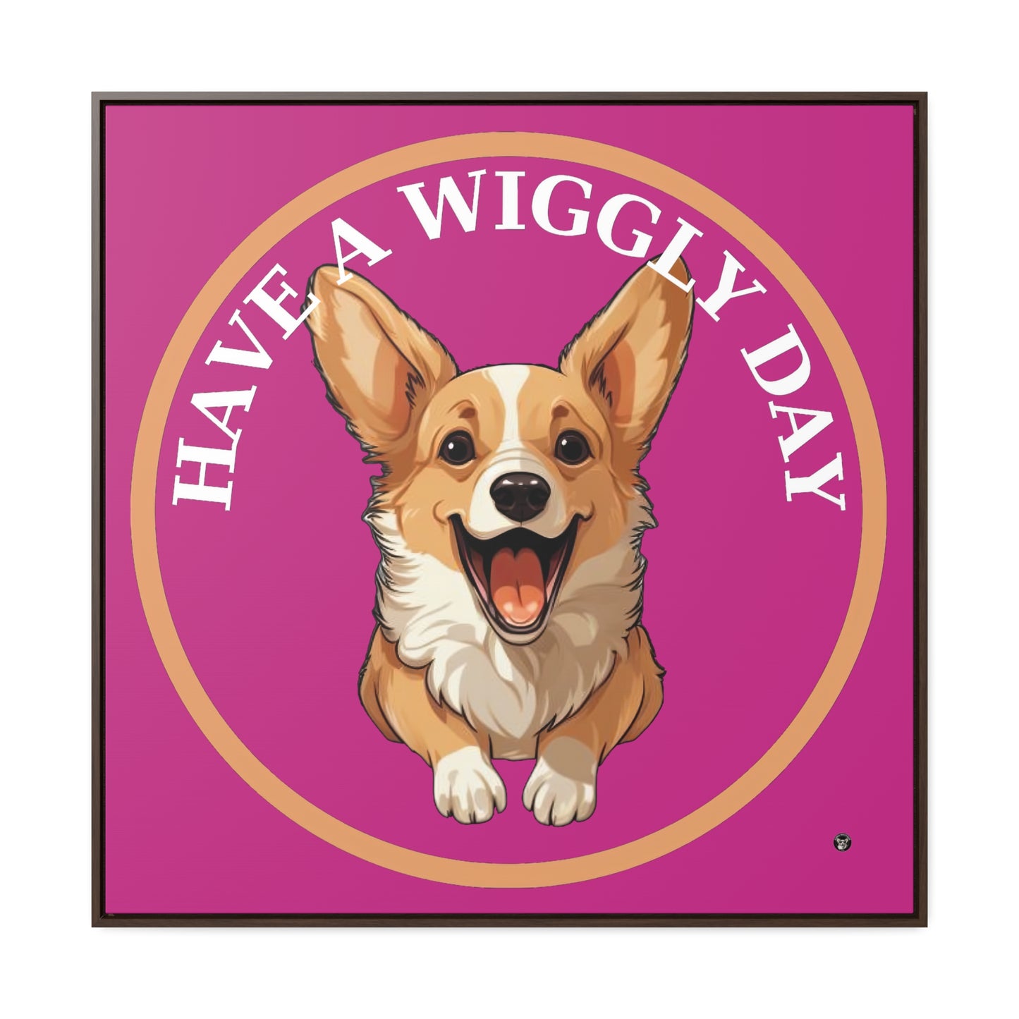 Have a Wiggly Day - Framed on Canvas