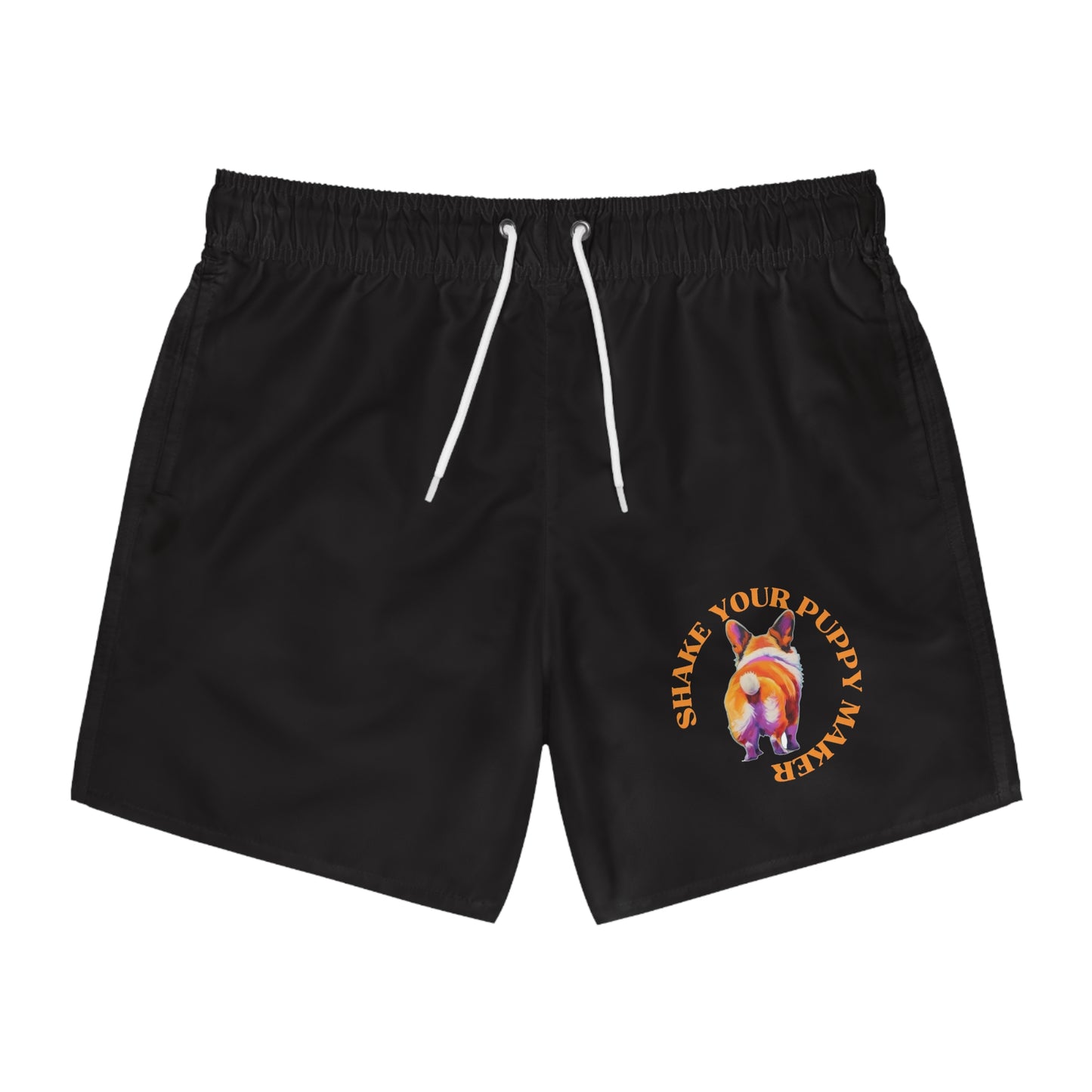Shake Your Puppy Maker Swim Trunks