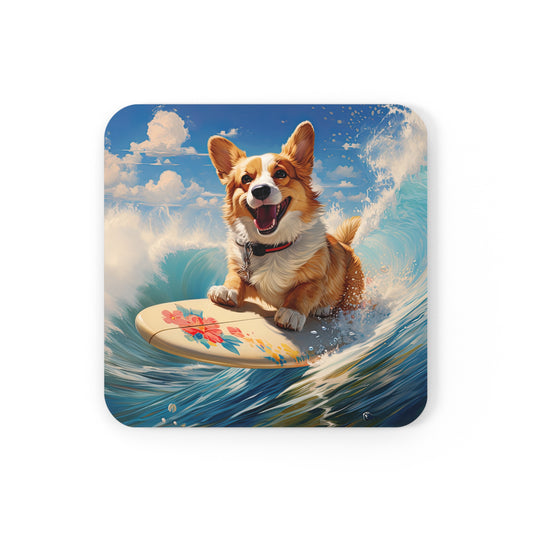 Cowabunga Corgi - Coasters
