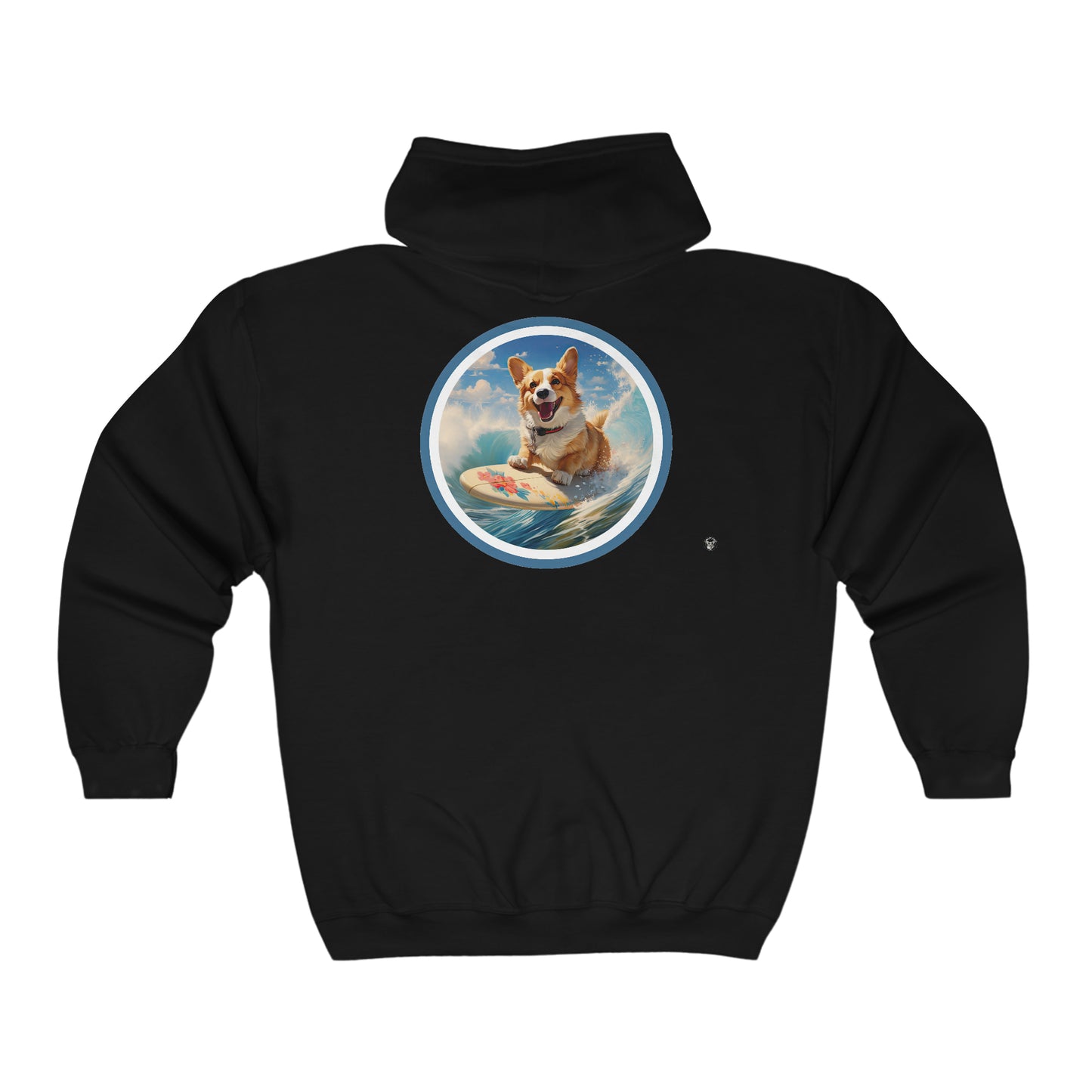 Cowabunga Corgi - Zip Hoodie