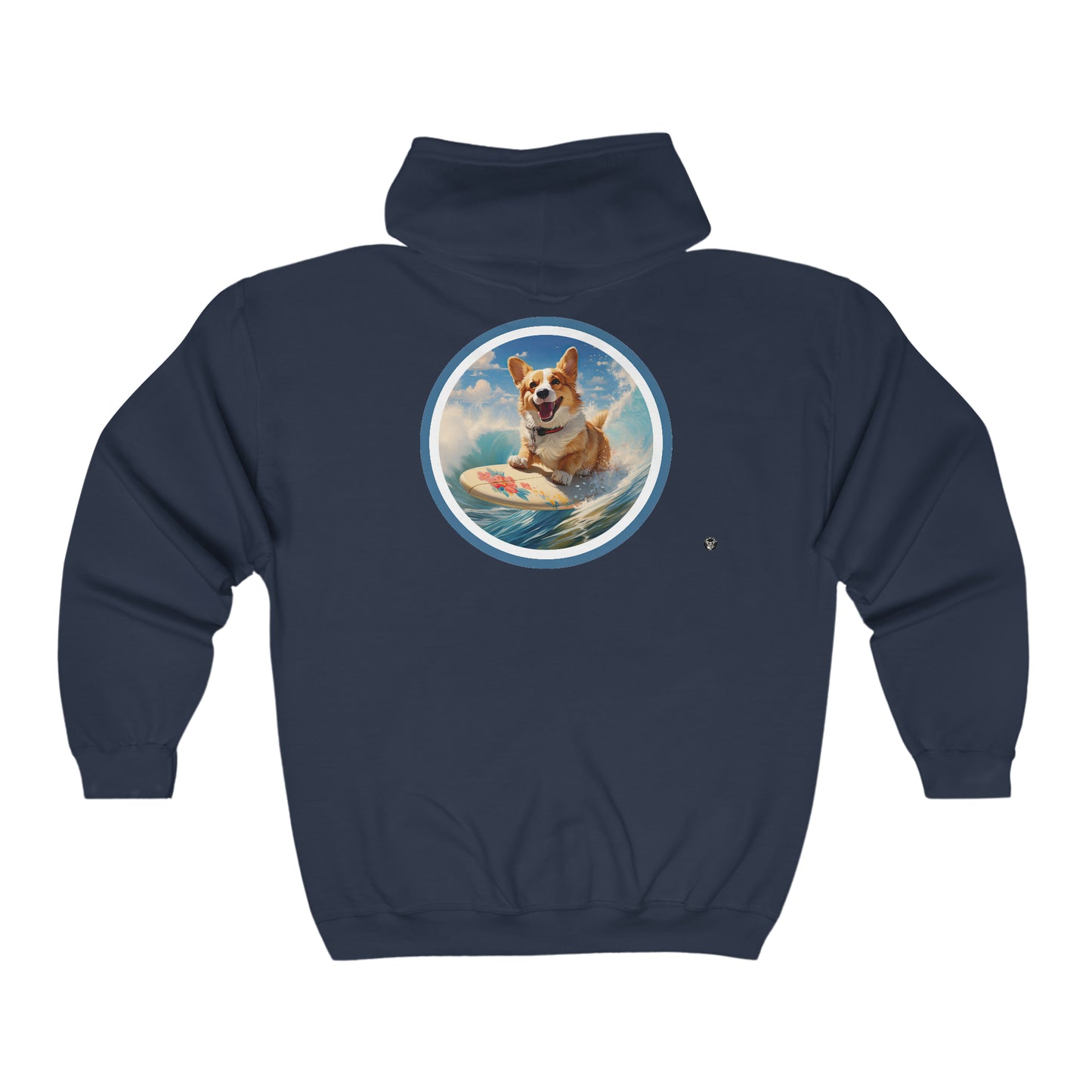 Cowabunga Corgi - Zip Hoodie