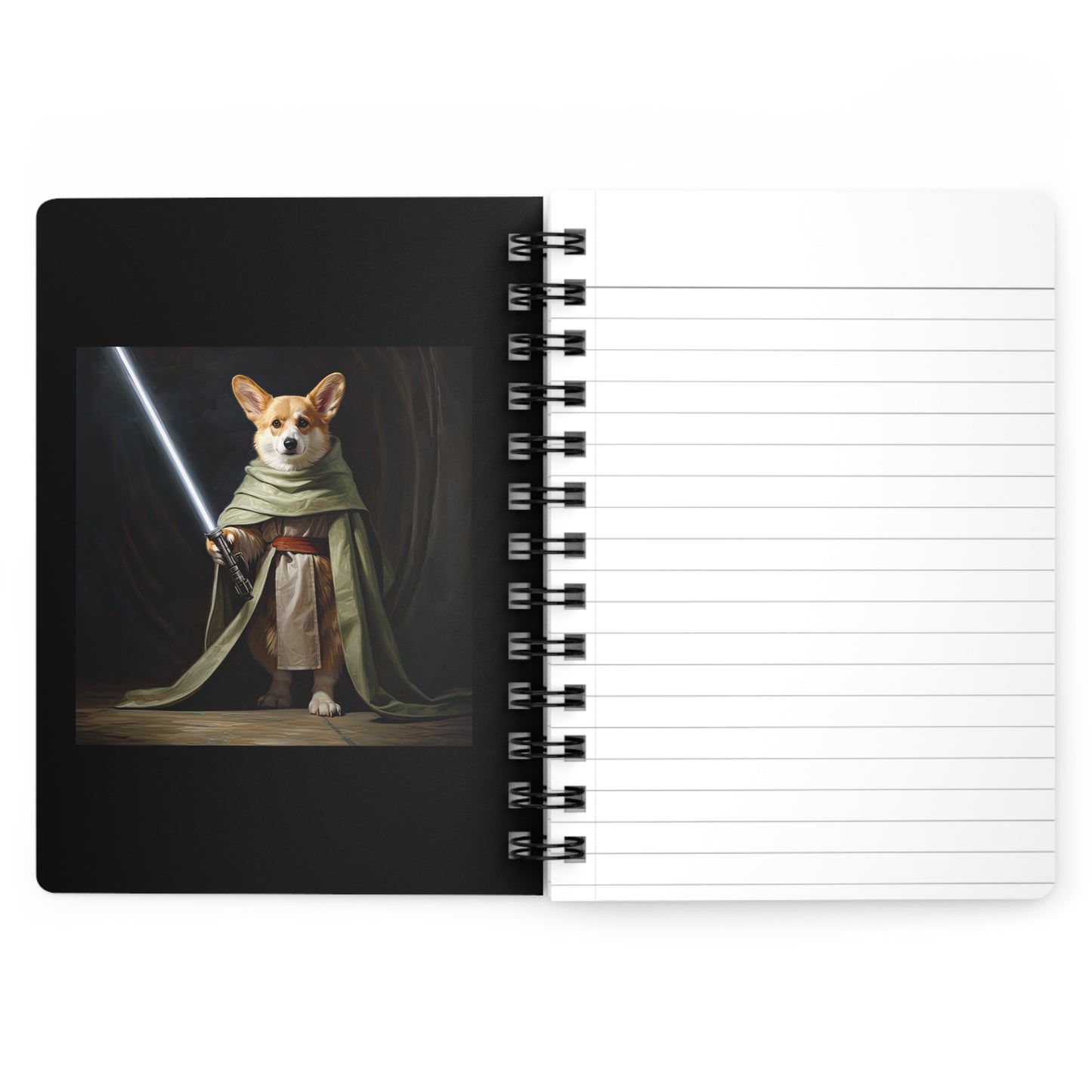 Jedi Corgi - Spiral Bound Notebook