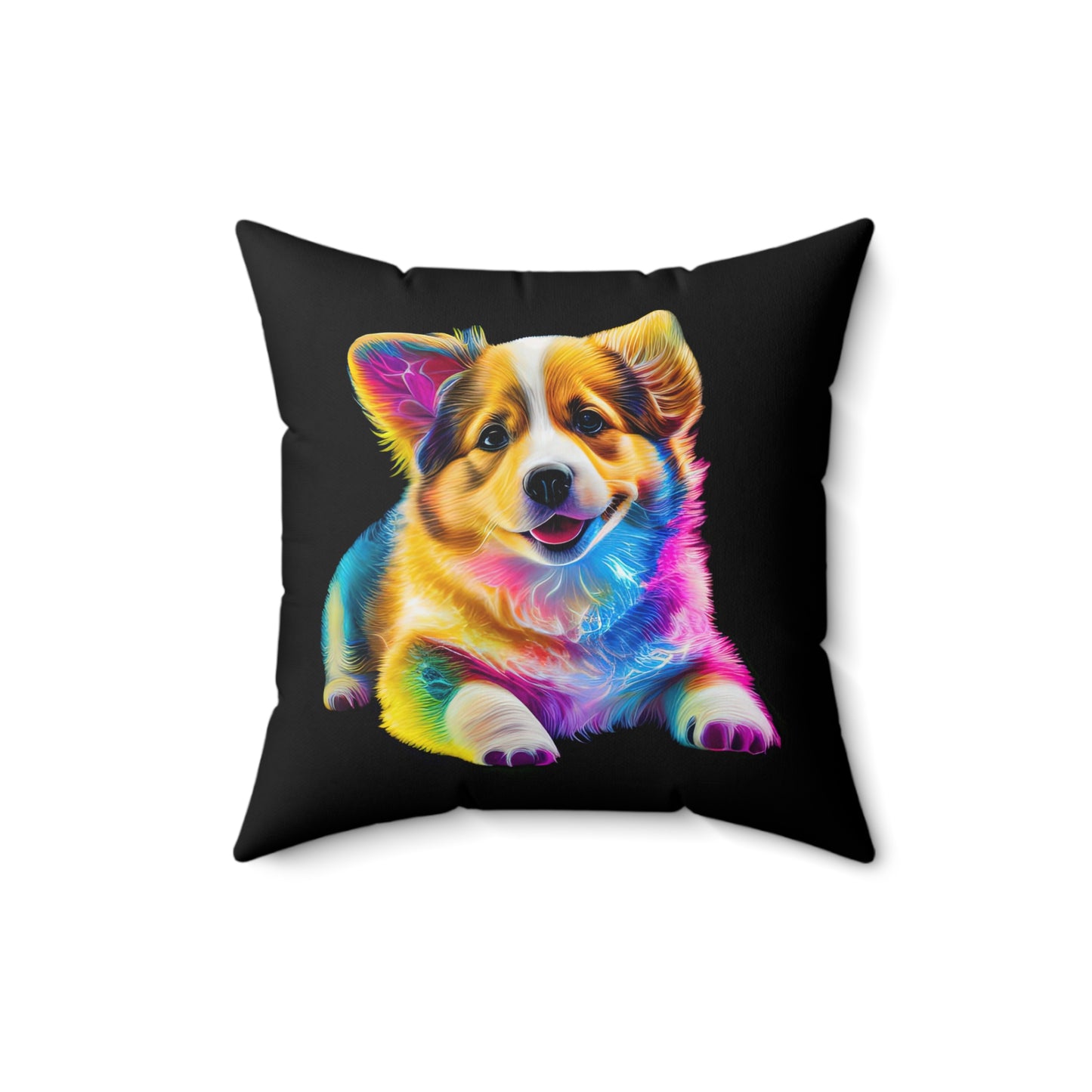 Colorful Corgi - Throw Pillow