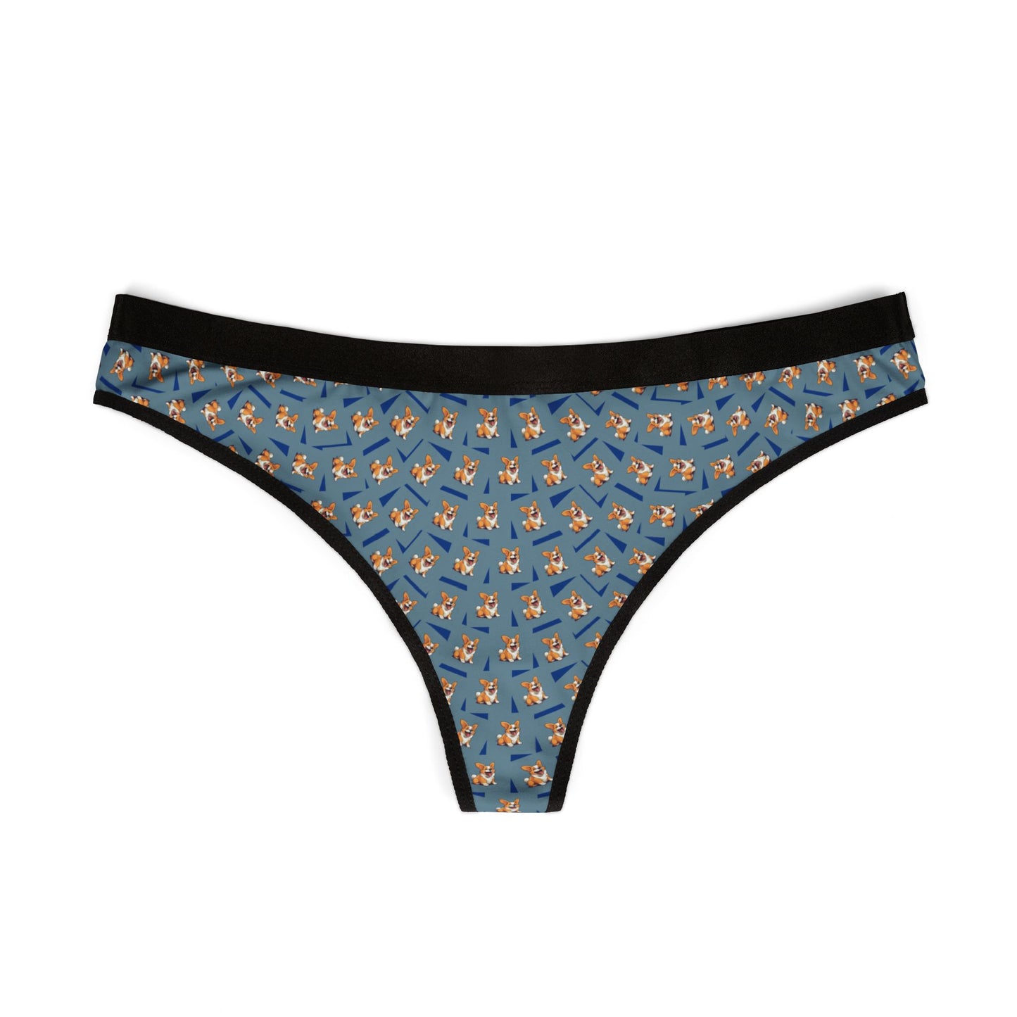 Jolly Corgi Mosaic Thong