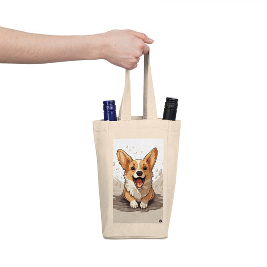 Corgi Cuteness - Double Wine Bottle Tote Bag