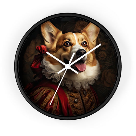 Renaissance Corgi - Wall Clock