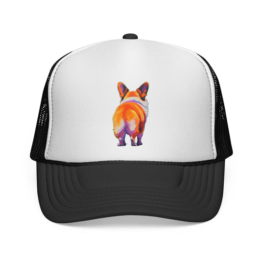 Corgi Butt Artistic Portrait Trucker Cap