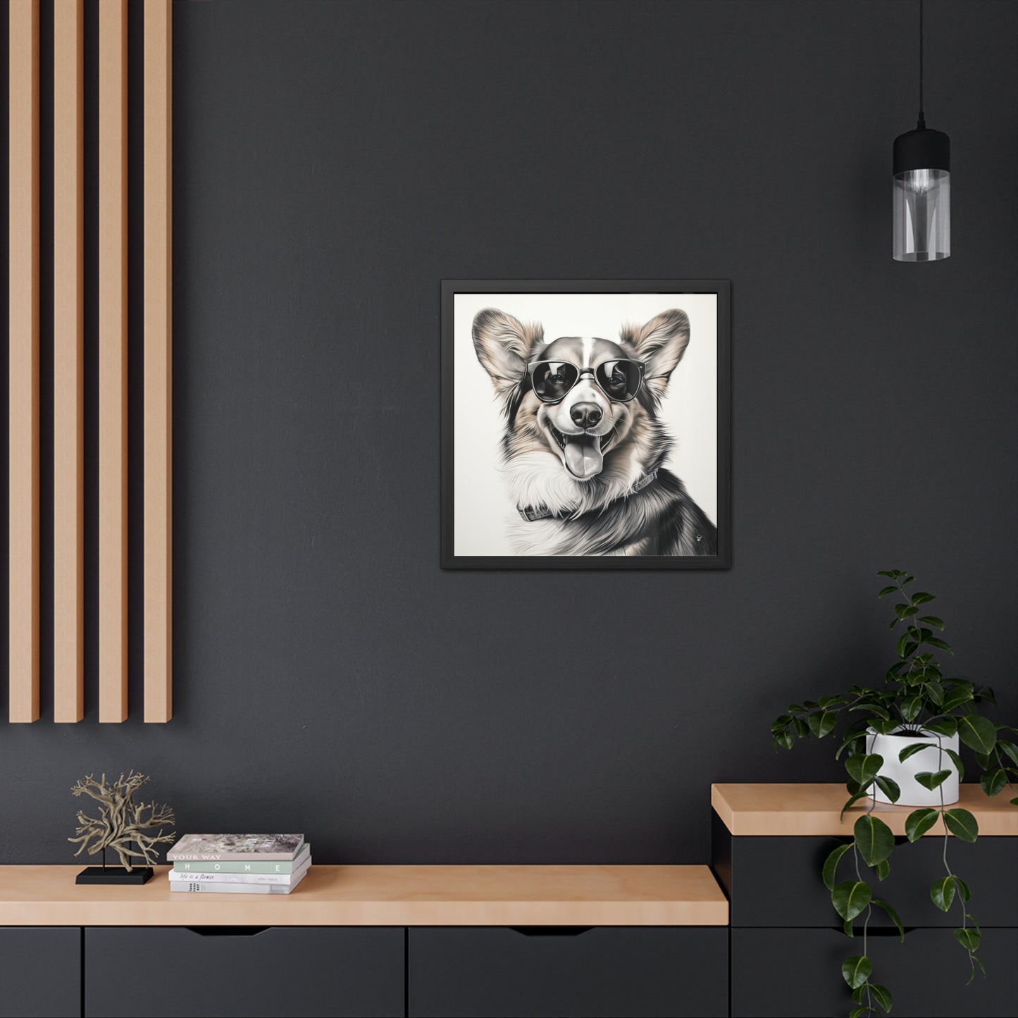 Corgi Cool - Framed Print