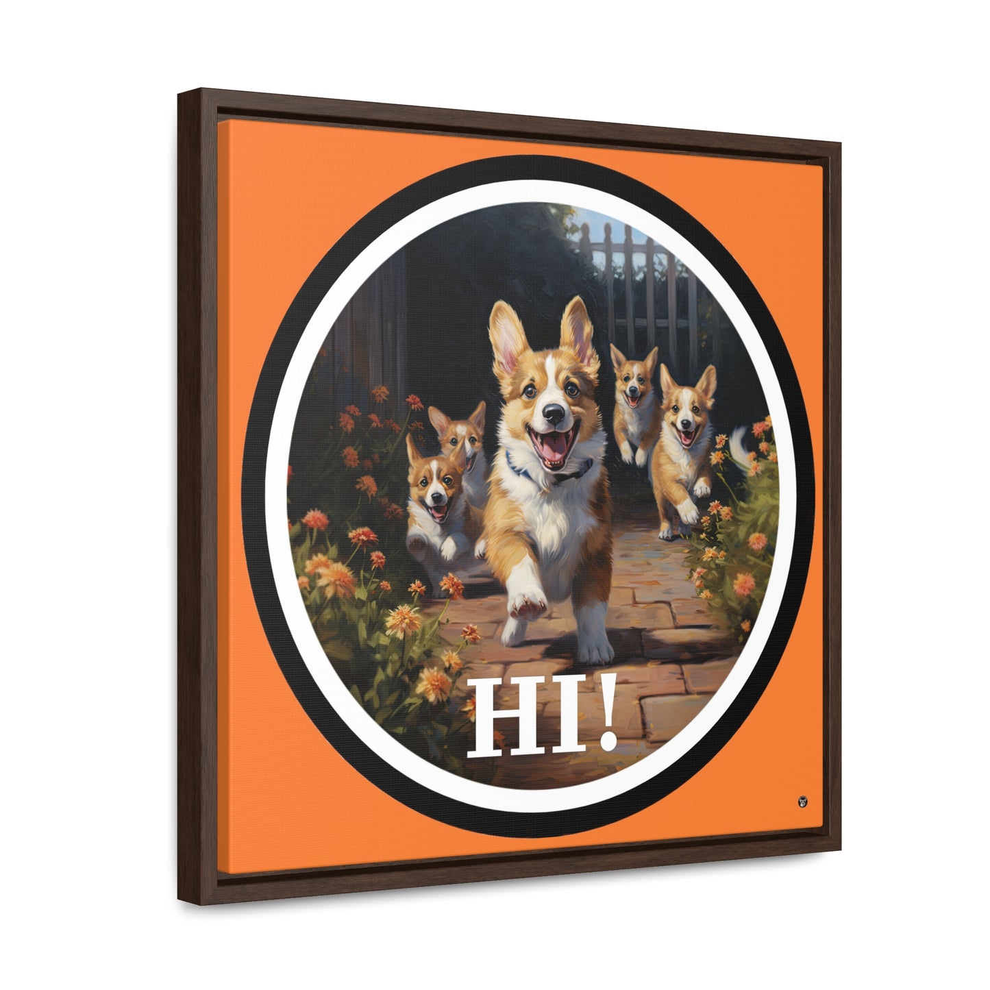 Hi! - Framed on Canvas