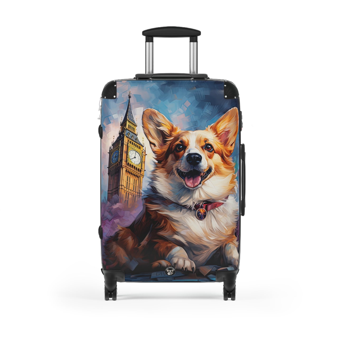 Corgi & Big Ben in London Travel Suitcases – British Theme Rolling Luggage