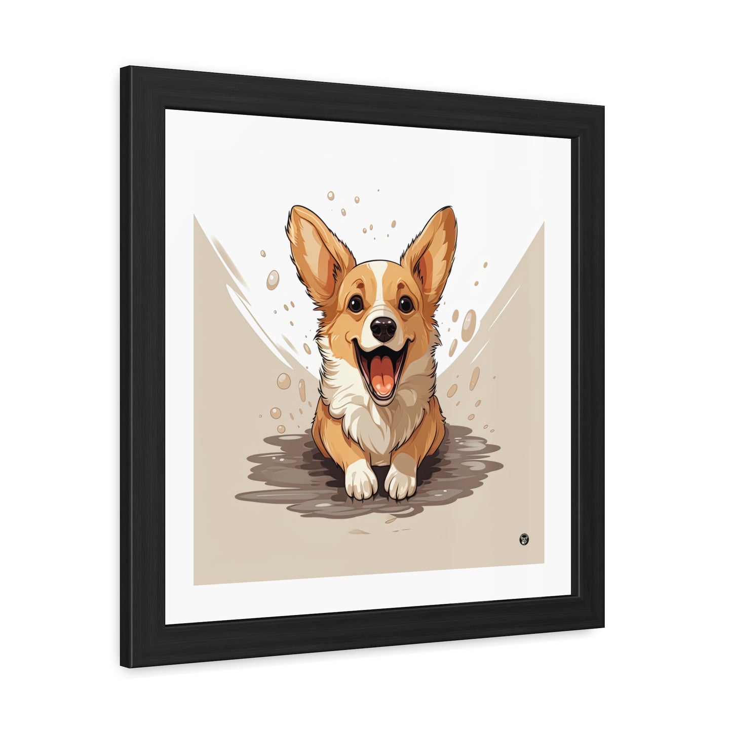 Impression encadrée : Mignonnerie de Corgi