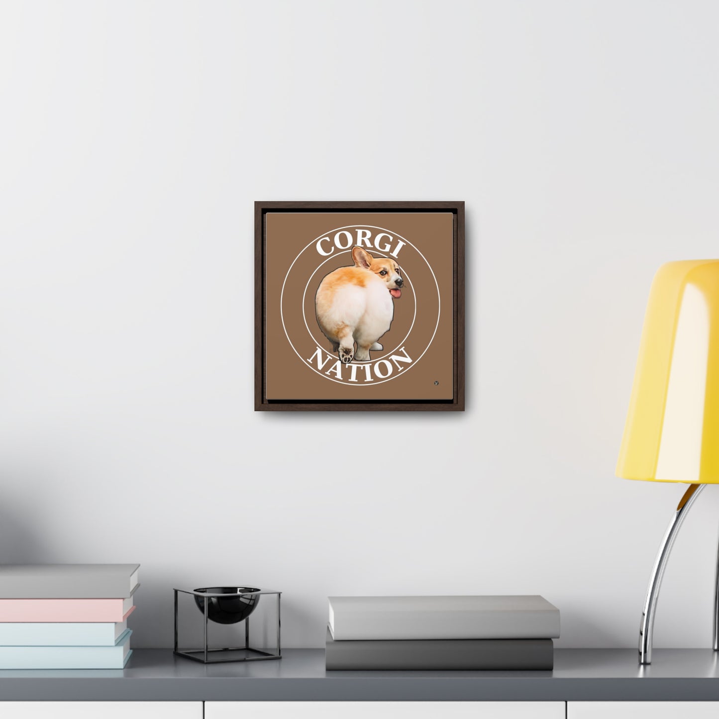 Corgi Nation - Framed on Canvas