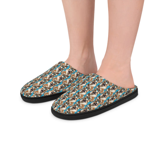 Super Corgi Mosaic - Men's Slippers
