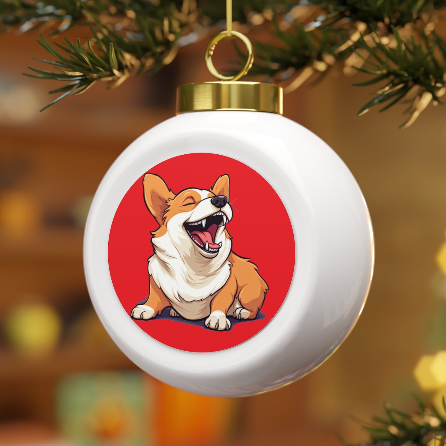 Comical Corgi - Christmas Tree Ball