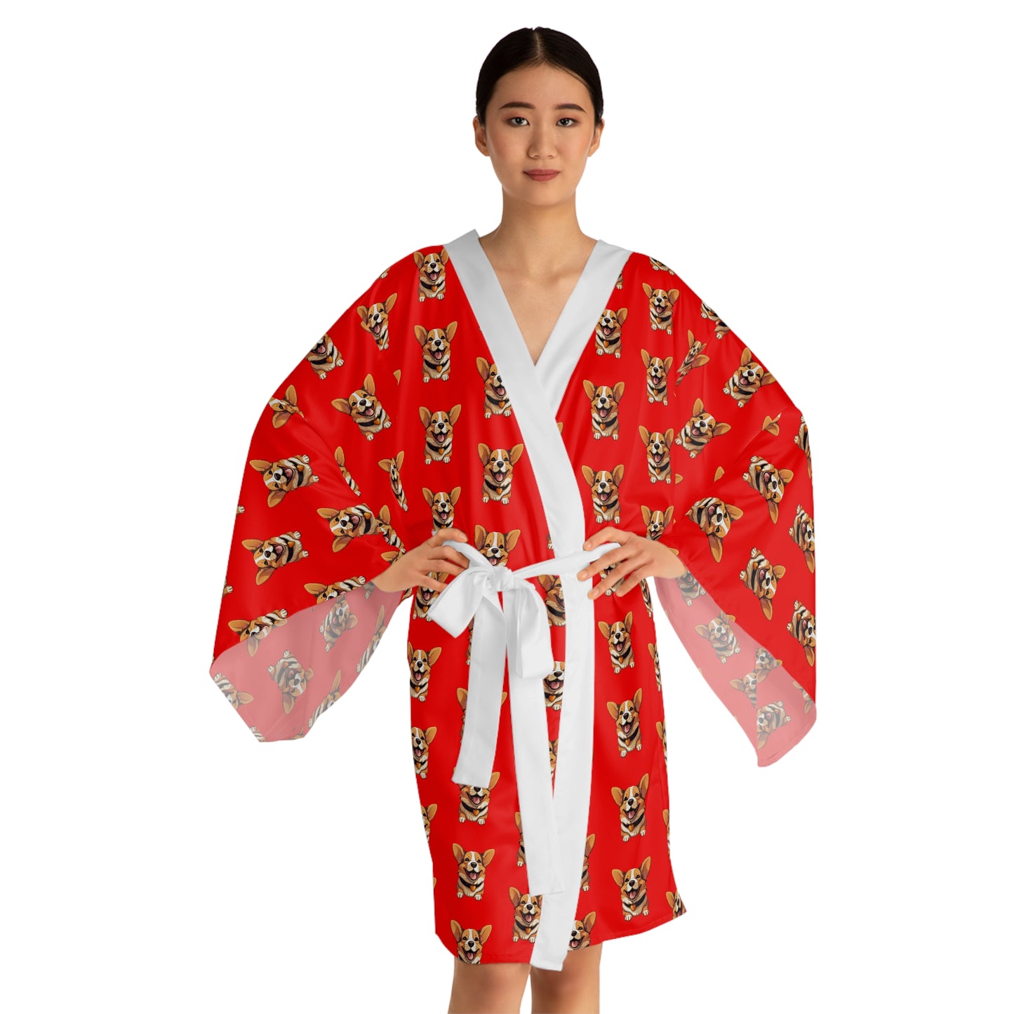 Puppy Love Kimono Robe