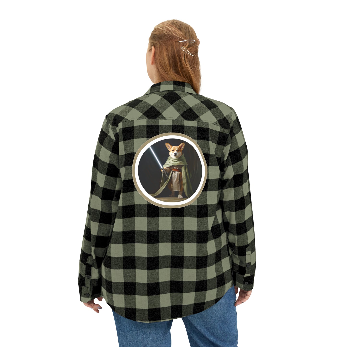 Jedi Corgi - Flannel Shirt
