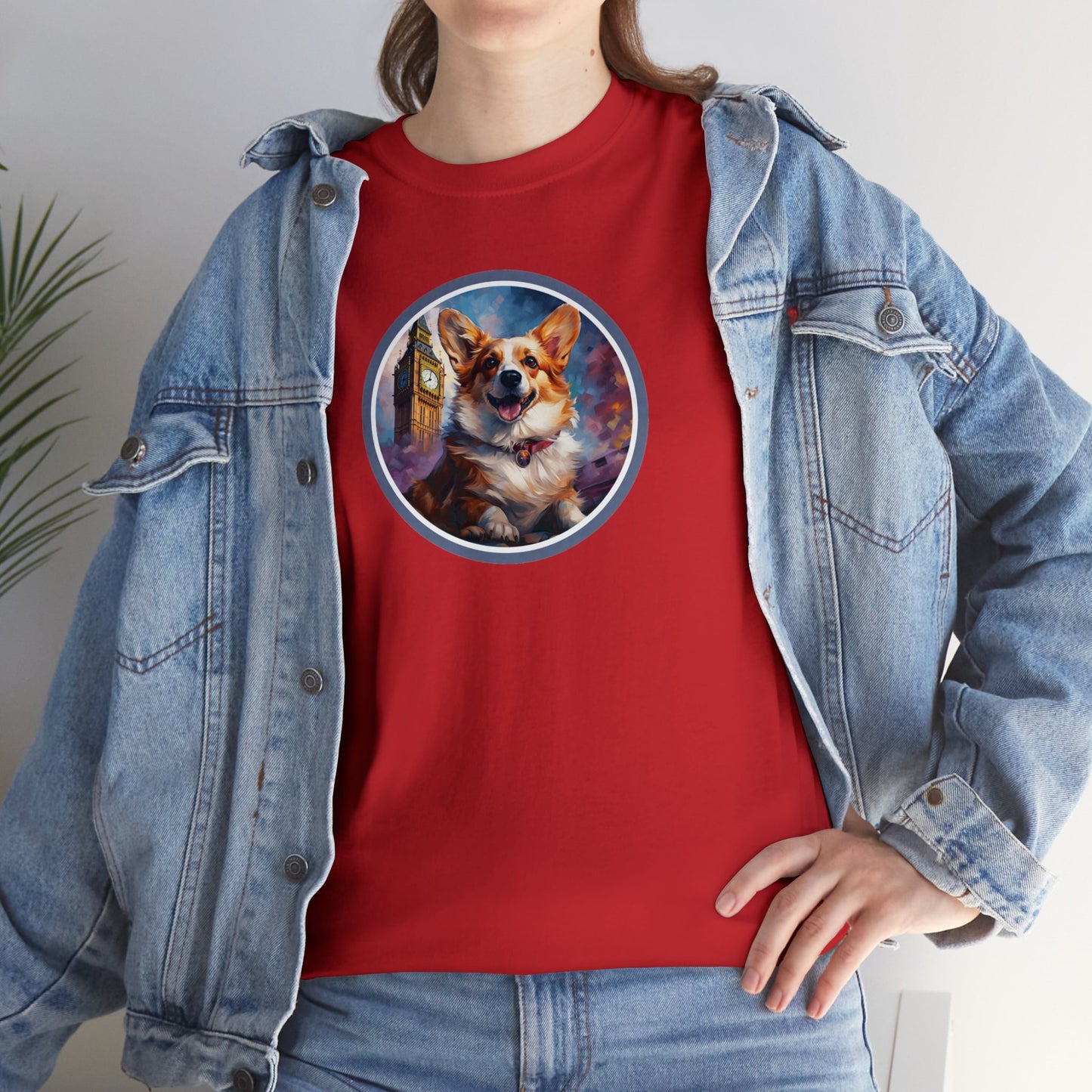 Corgi and Ben - Unisex Heavy Cotton Tee