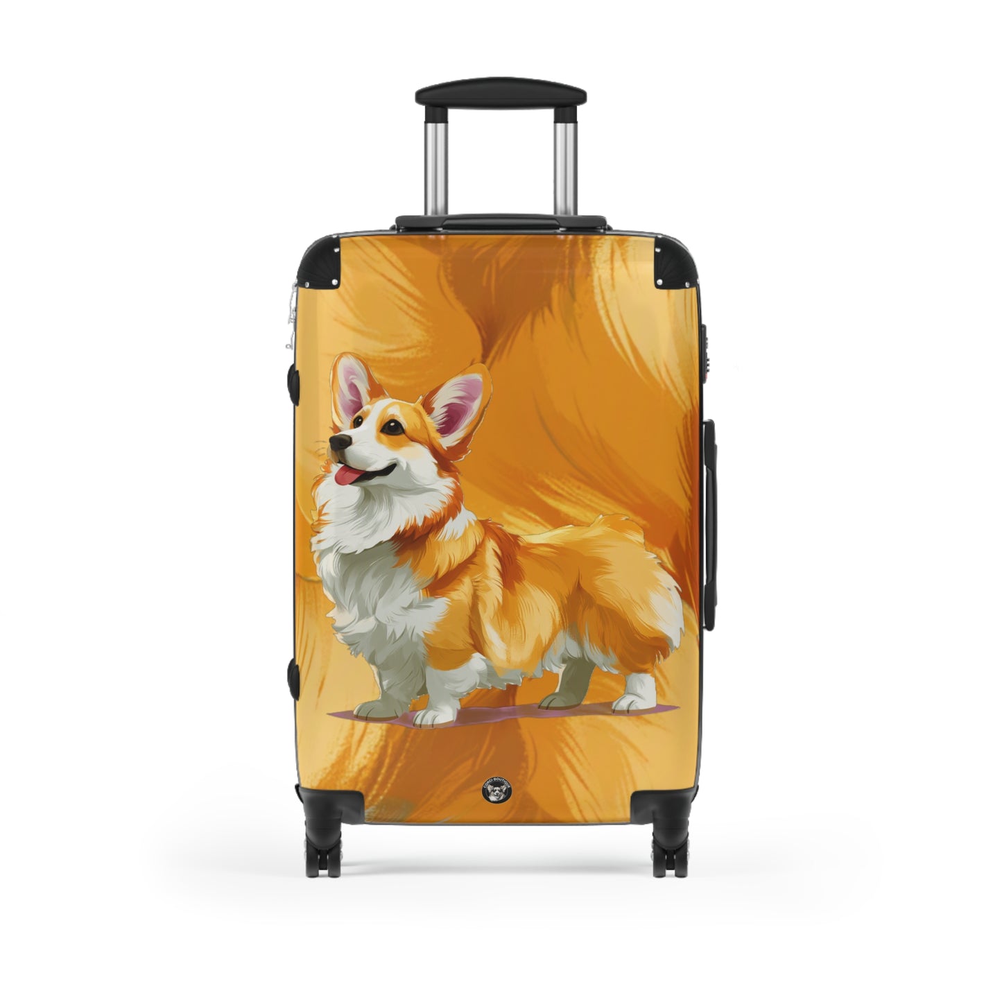 Classic Queen's Corgi Suitcases – Artistic Corgi Rolling Luggage
