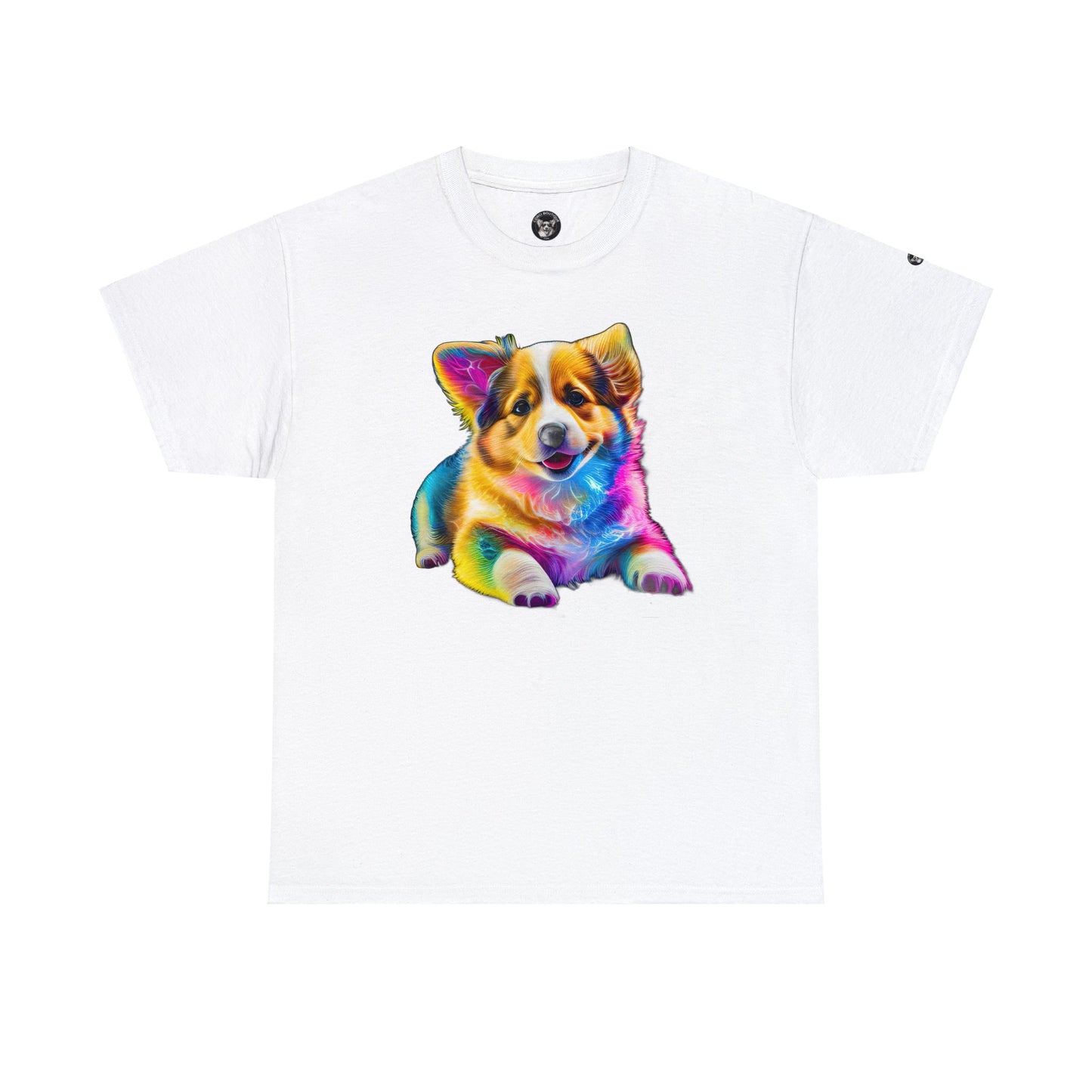 Colorful Corgi - Unisex Heavy Cotton Tee