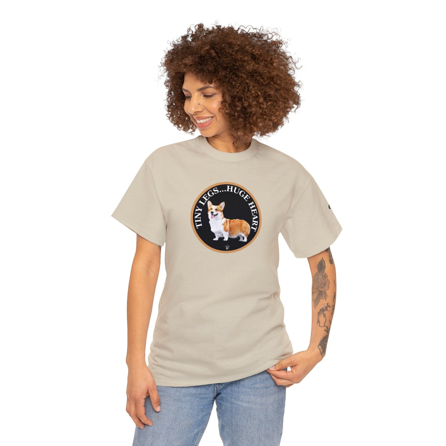 Tiny Legs...Huge Heart - Unisex Heavy Cotton Tee