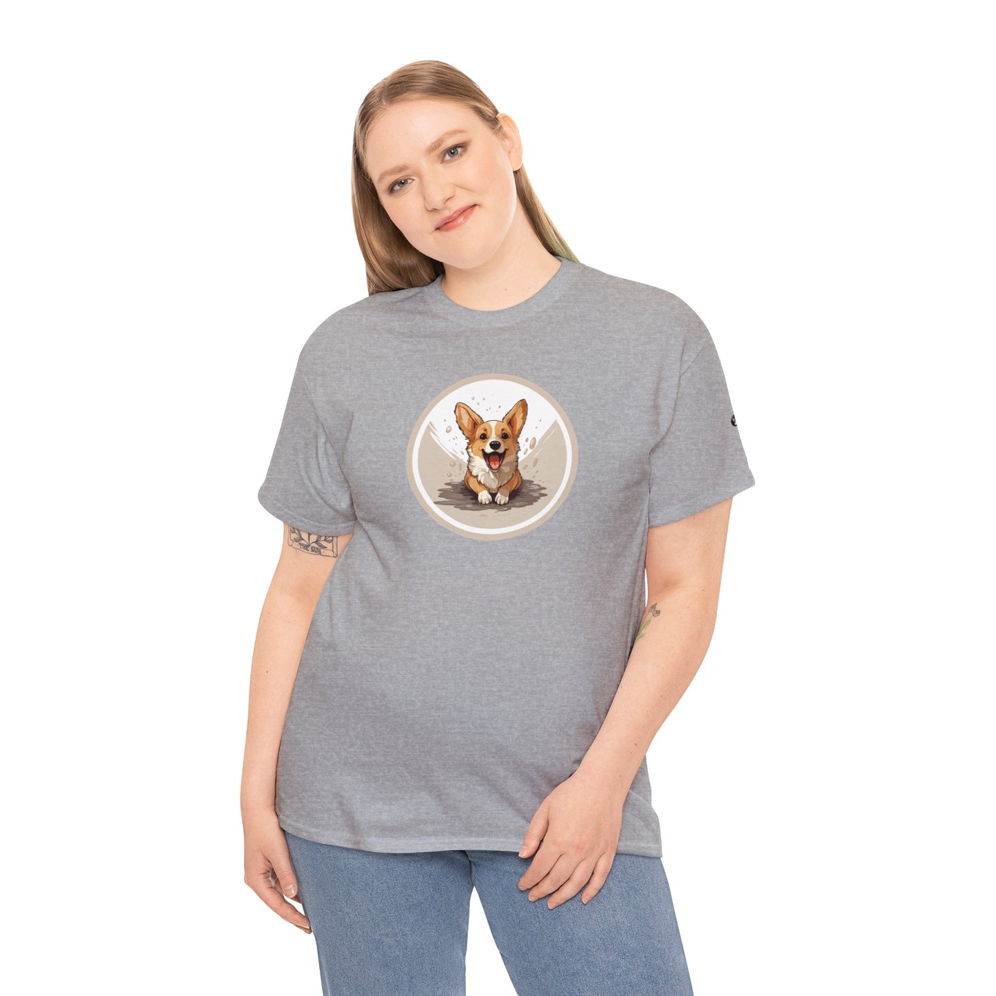 Corgi Cuteness - Unisex Heavy Cotton Tee