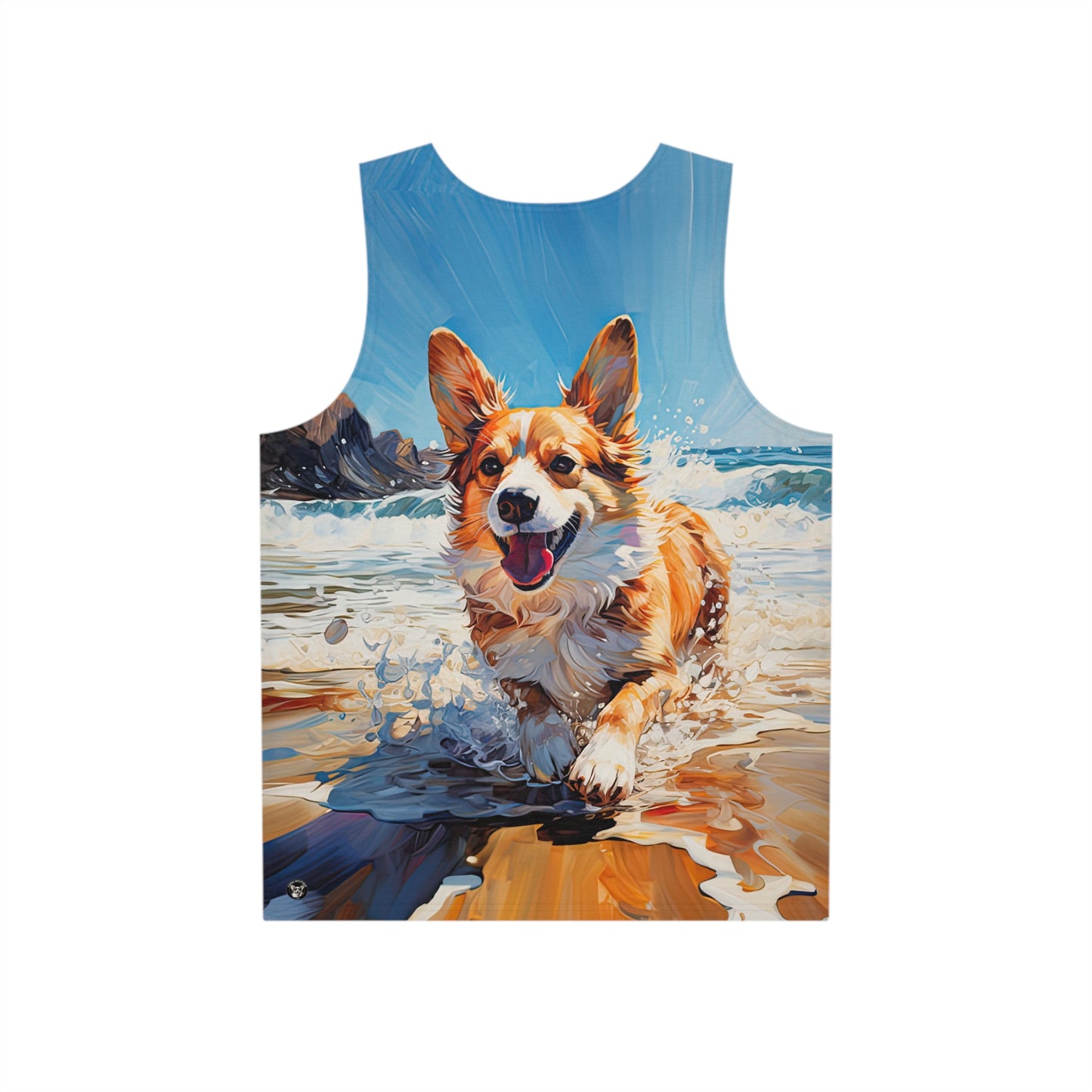 Coastal Corgi Tank