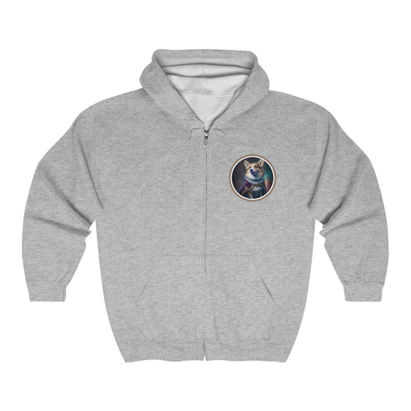 Corgi Royalty - Zip Hoodie