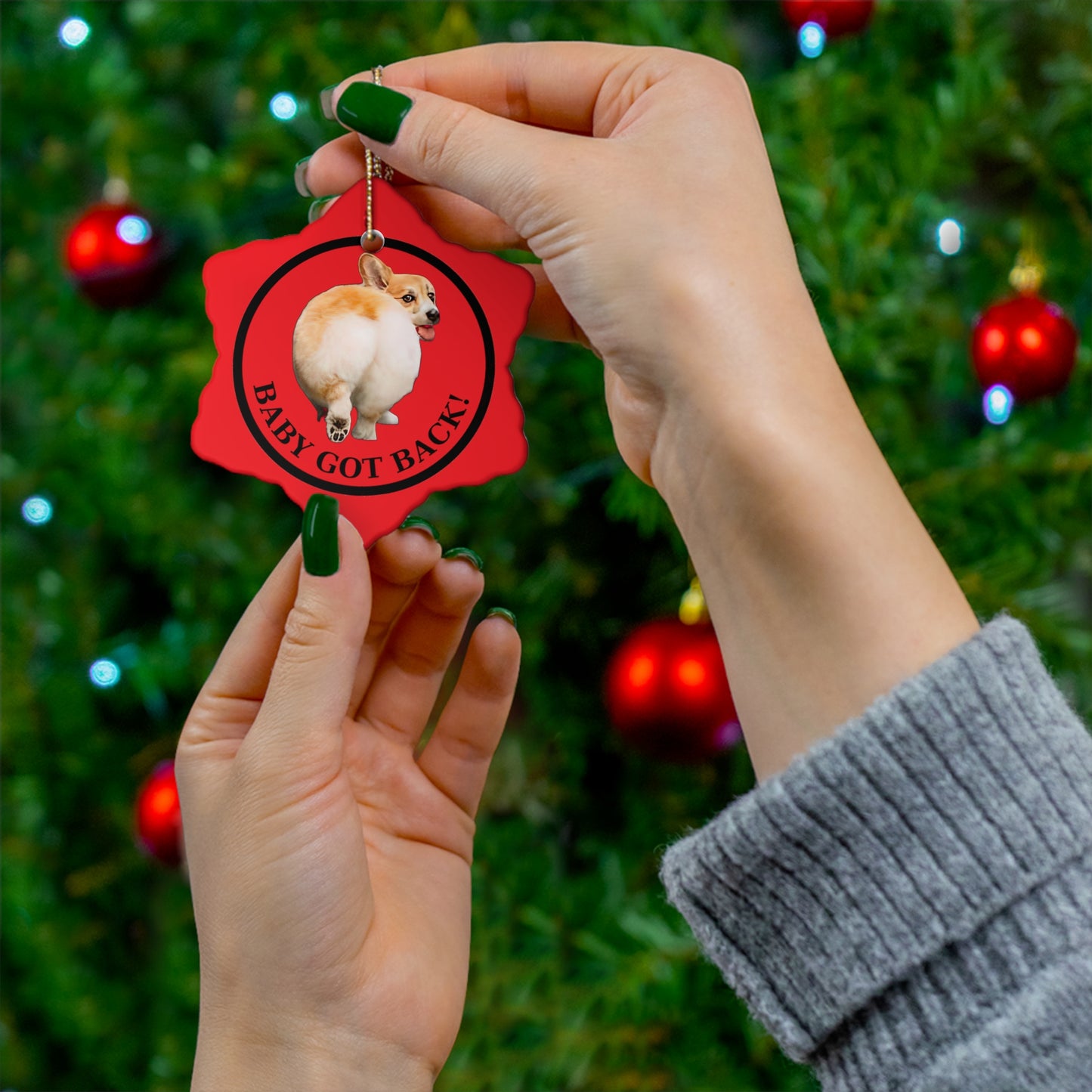 Baby Got Back - Ceramic Ornament