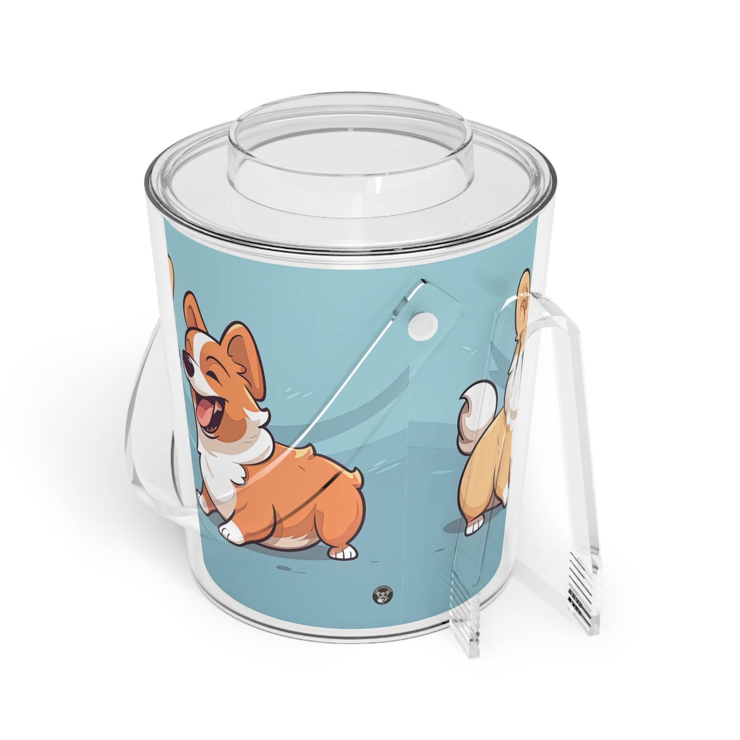 Corgi Couple - Ice Bucket with Tongs