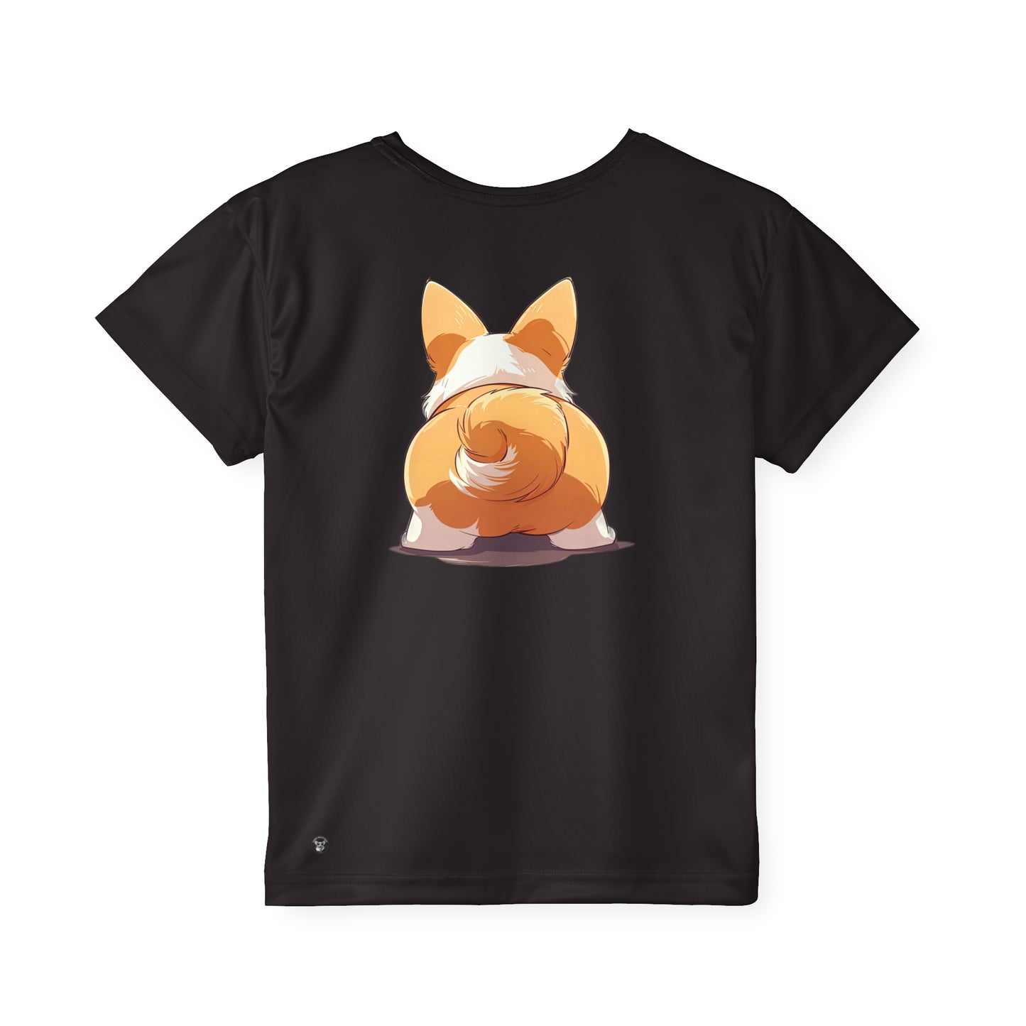 T-shirt de sport pour enfants « Have a Wiggly Day » noir