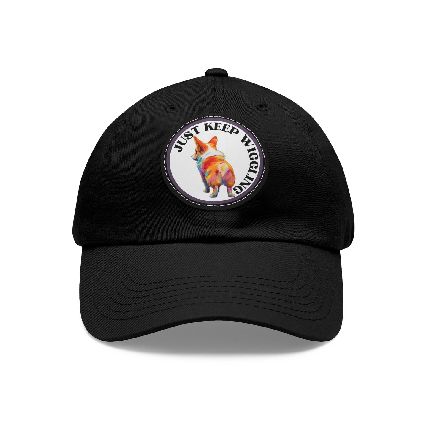 Just Keep Wiggling - Cap with Leather Patch