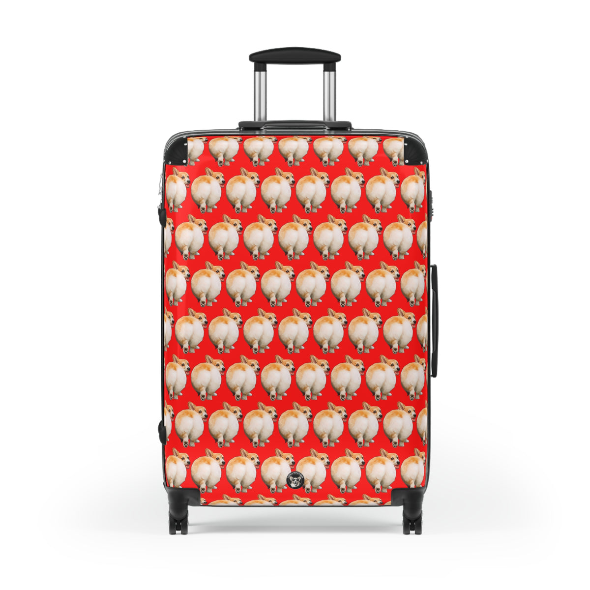 Baby Got Back Mid-Wiggle Corgi Butt Suitcases — Fun Red Corgi Luggage