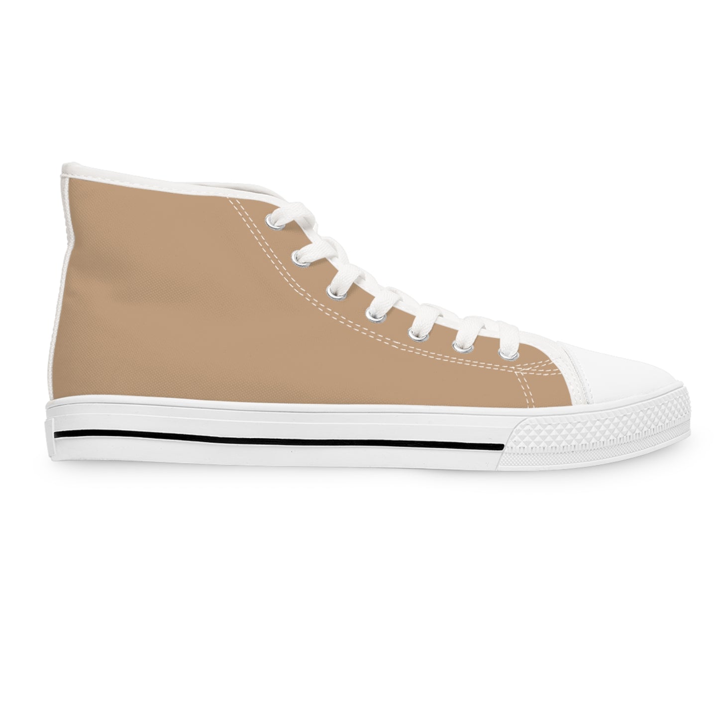 Butt What? Talk To The Butt Contemptuous Corgi Women's High Top Casual Tan Canvas Sneakers
