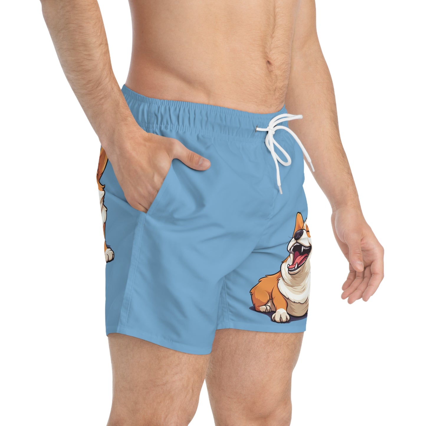 Comical Corgi Swim Trunks