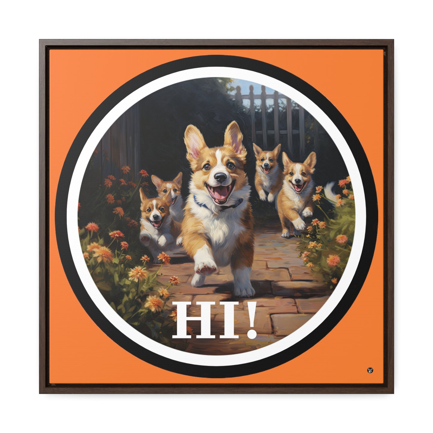 Hi! - Framed on Canvas