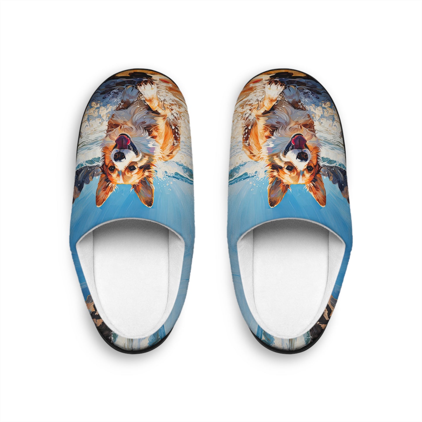 Coastal Corgi Women's Slippers