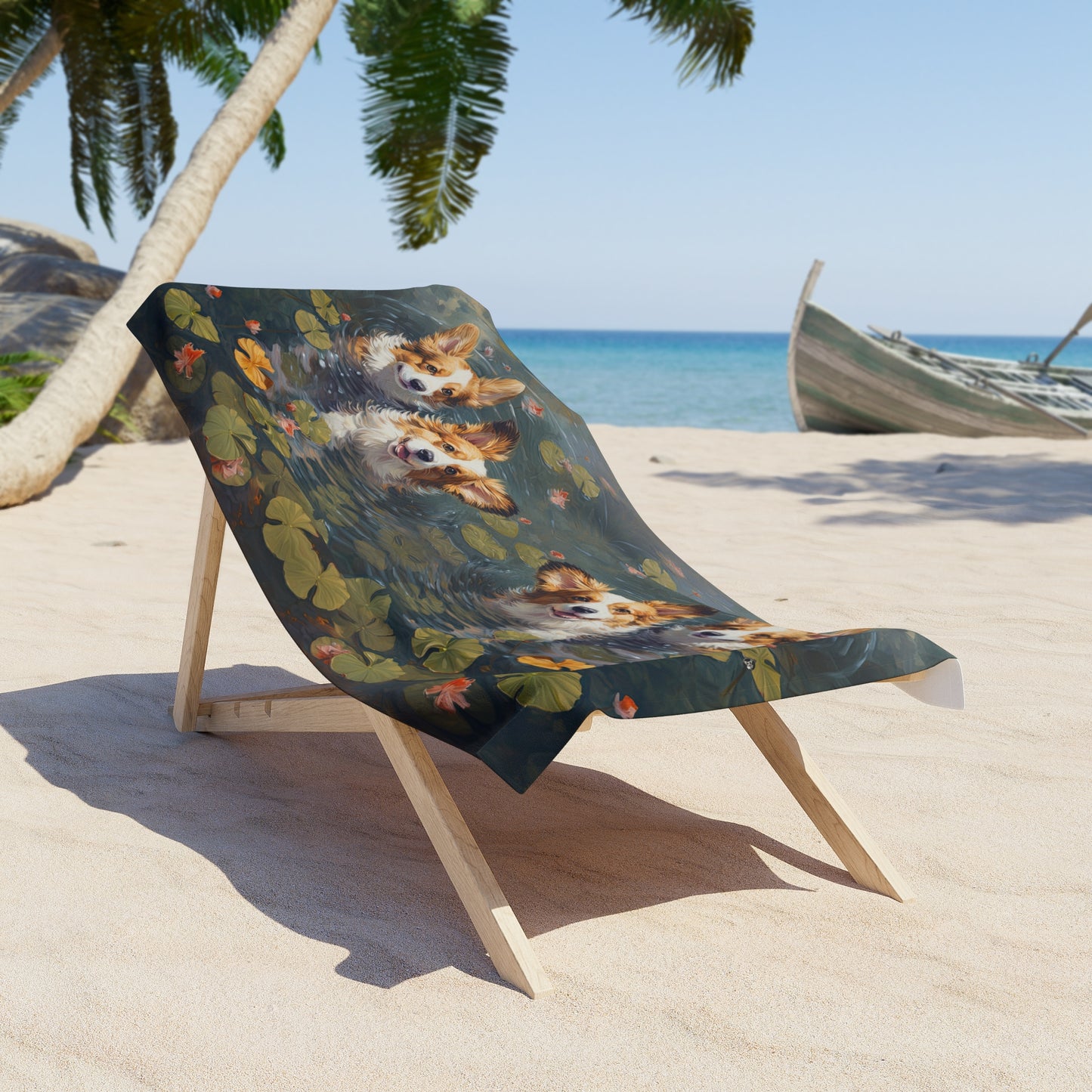 Pond Pups Beach Towel
