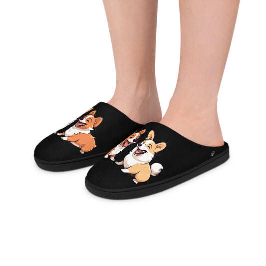 Corgi Couple - Men's Slippers