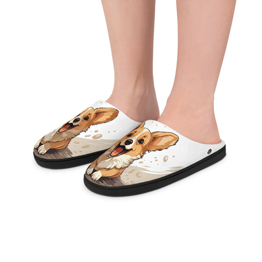 Corgi Cuteness - Men's Slippers
